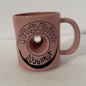 Voodoo Doughnut Donut Pink Hole Ceramic Coffee Mug - Magic - Made Is USA - Adult